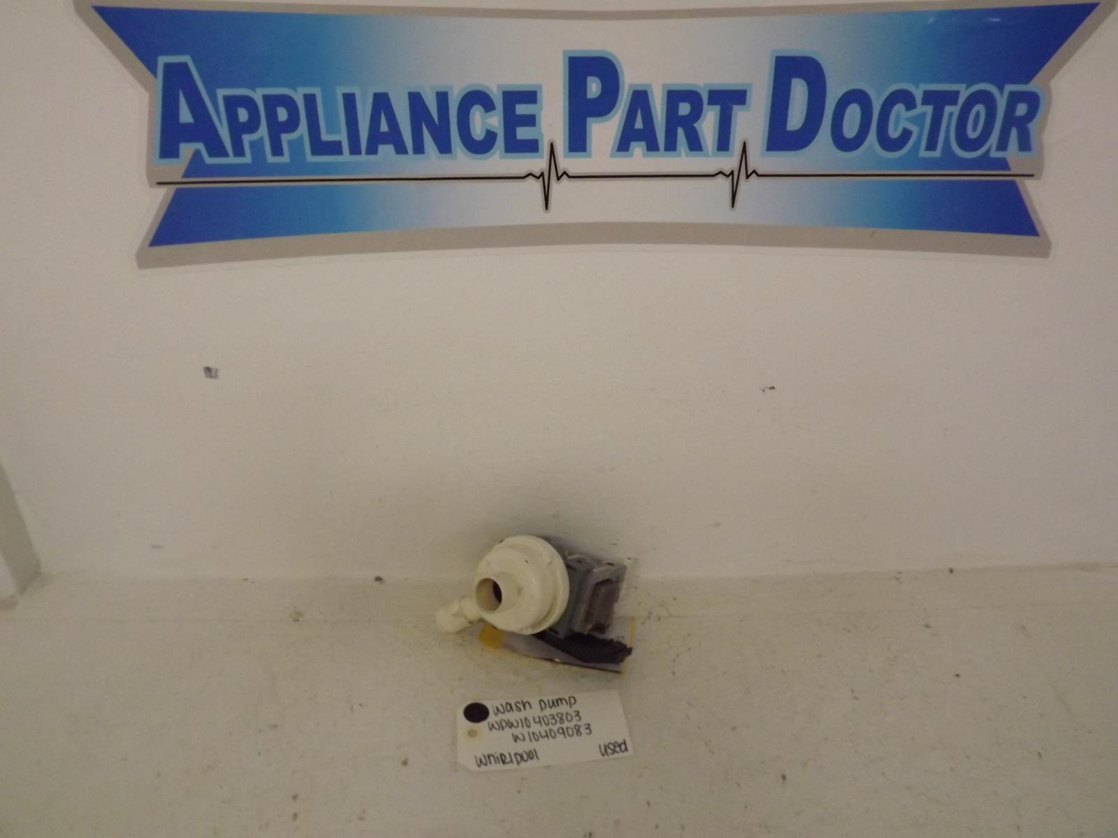 Whirlpool Washer WPW10403803 W10409083 Wash Pump Used Whirlpool Washer WPW10403803 W10409083 Wash Pump Used